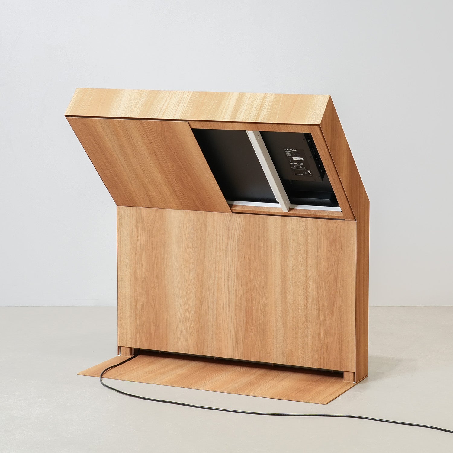 筐体型タッチディスプレイ 43インチ オーク木目調 DST43K2OK