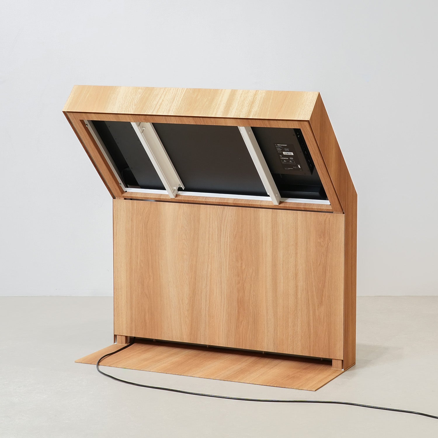 筐体型タッチディスプレイ 43インチ オーク木目調 DST43K2OK