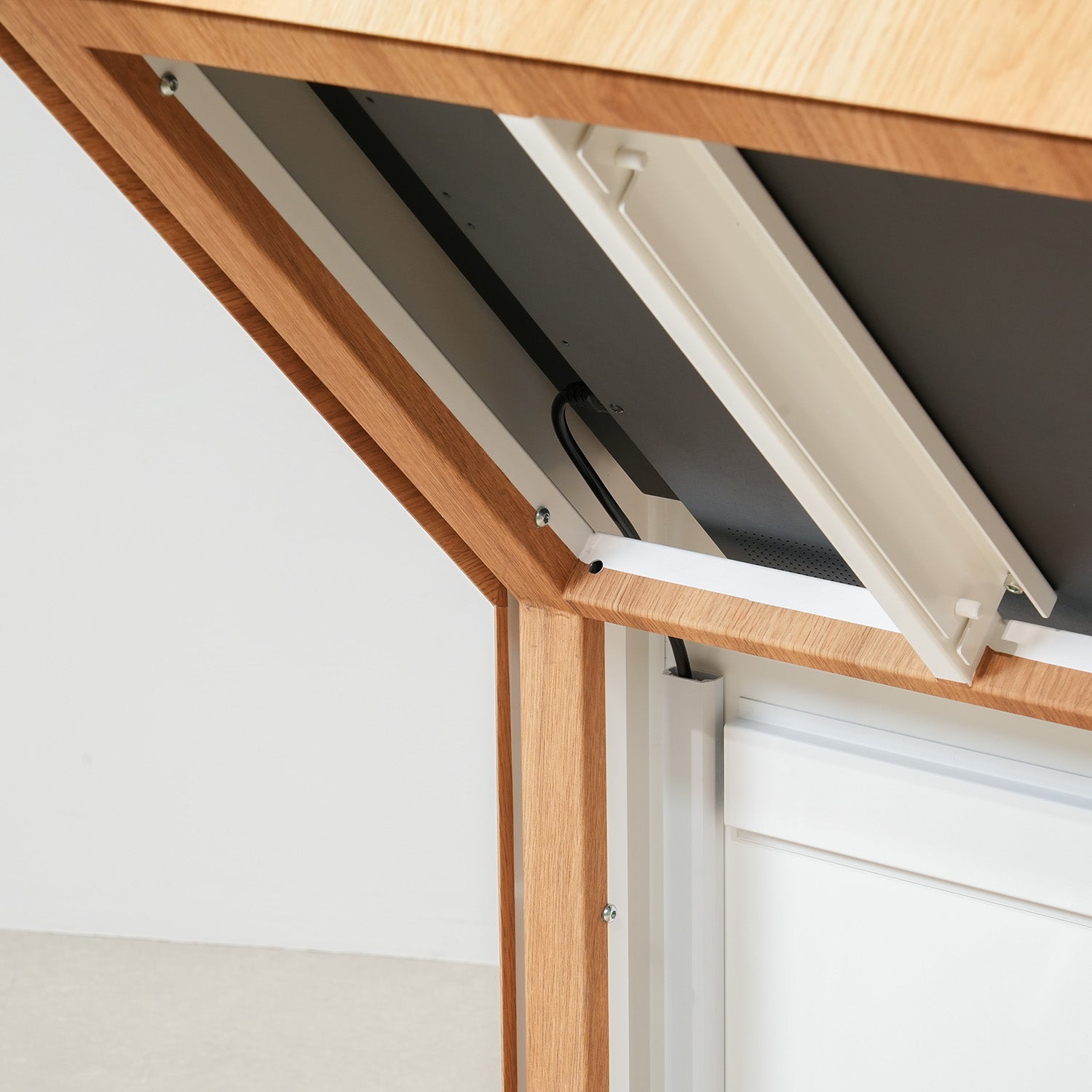 筐体型タッチディスプレイ 43インチ オーク木目調 DST43K2OK