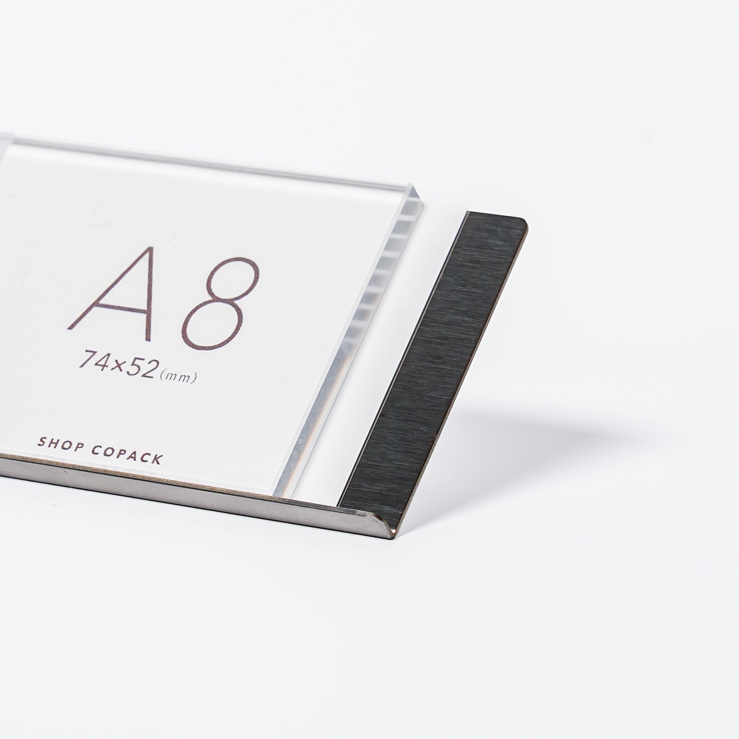 プライススタンド A8サイズ ACLA8Y アクリル5mm厚