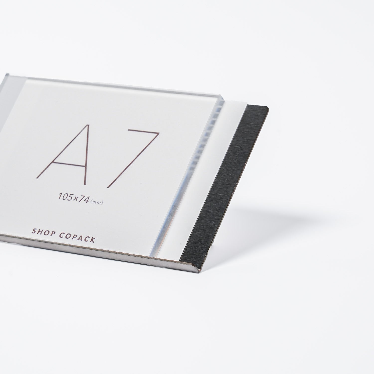 プライススタンド A7サイズ ACLA7Y アクリル5mm厚