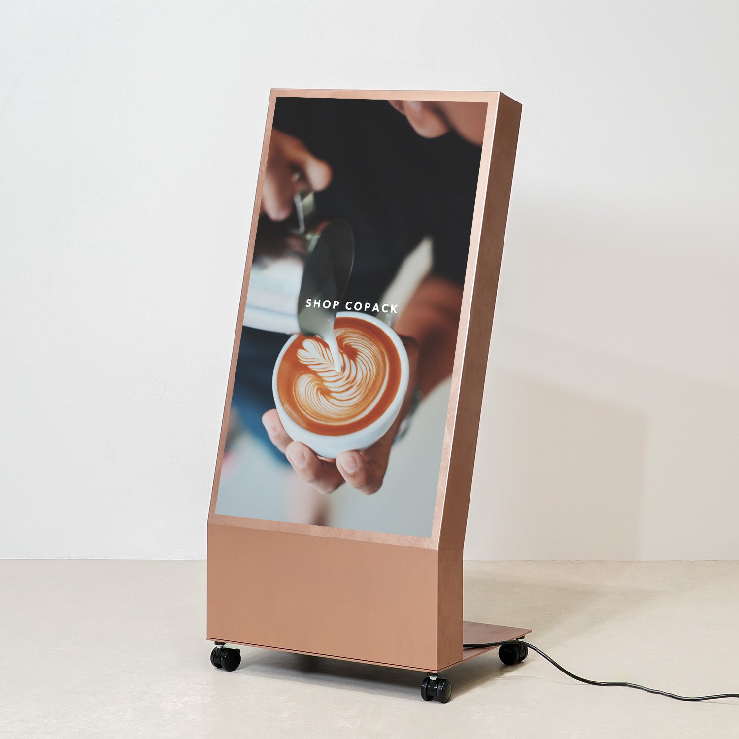 デジタルサイネージ 43インチ 銅箔コッパー調DSP43LTCSCF