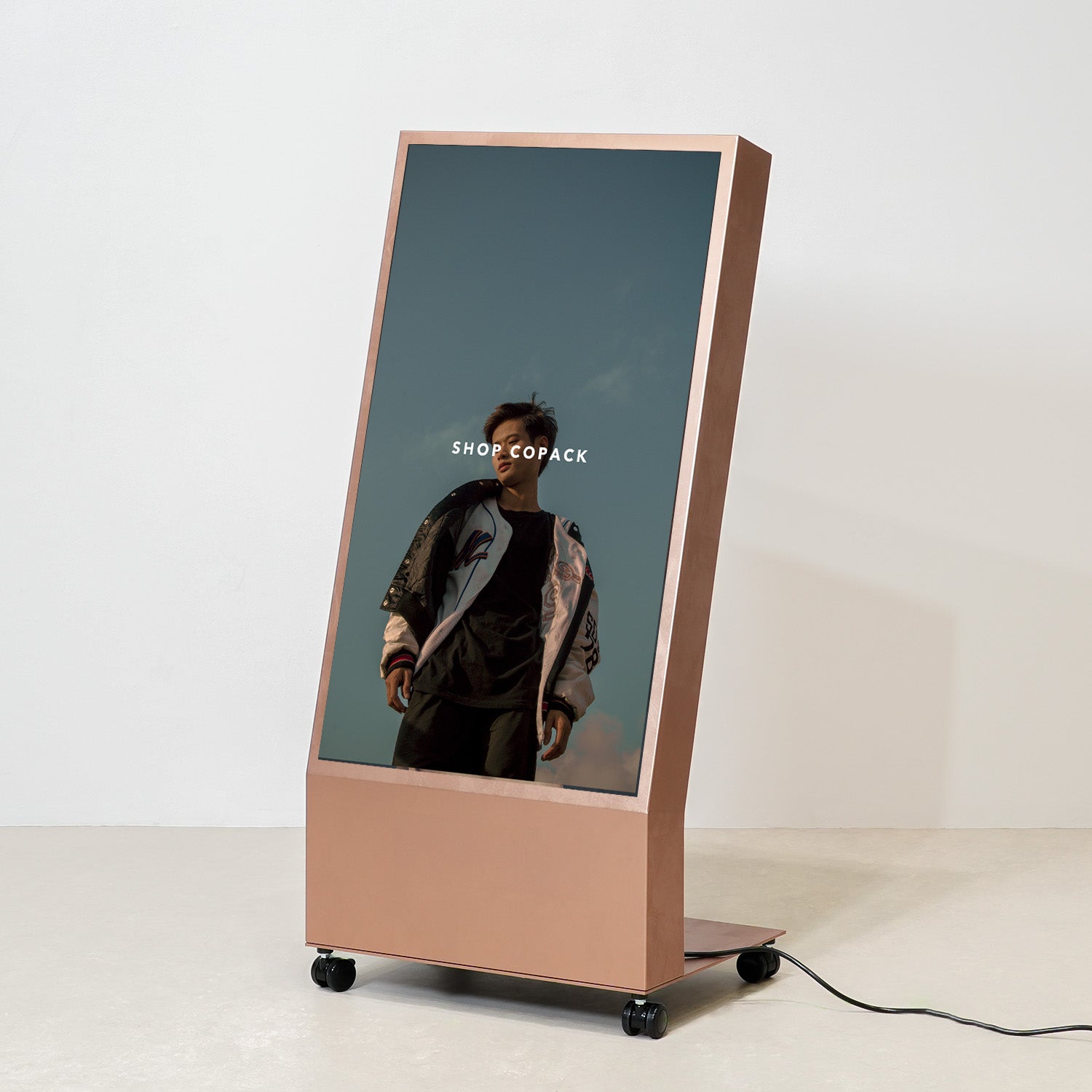 デジタルサイネージ 43インチ 銅箔コッパー調DSP43LTCSCF