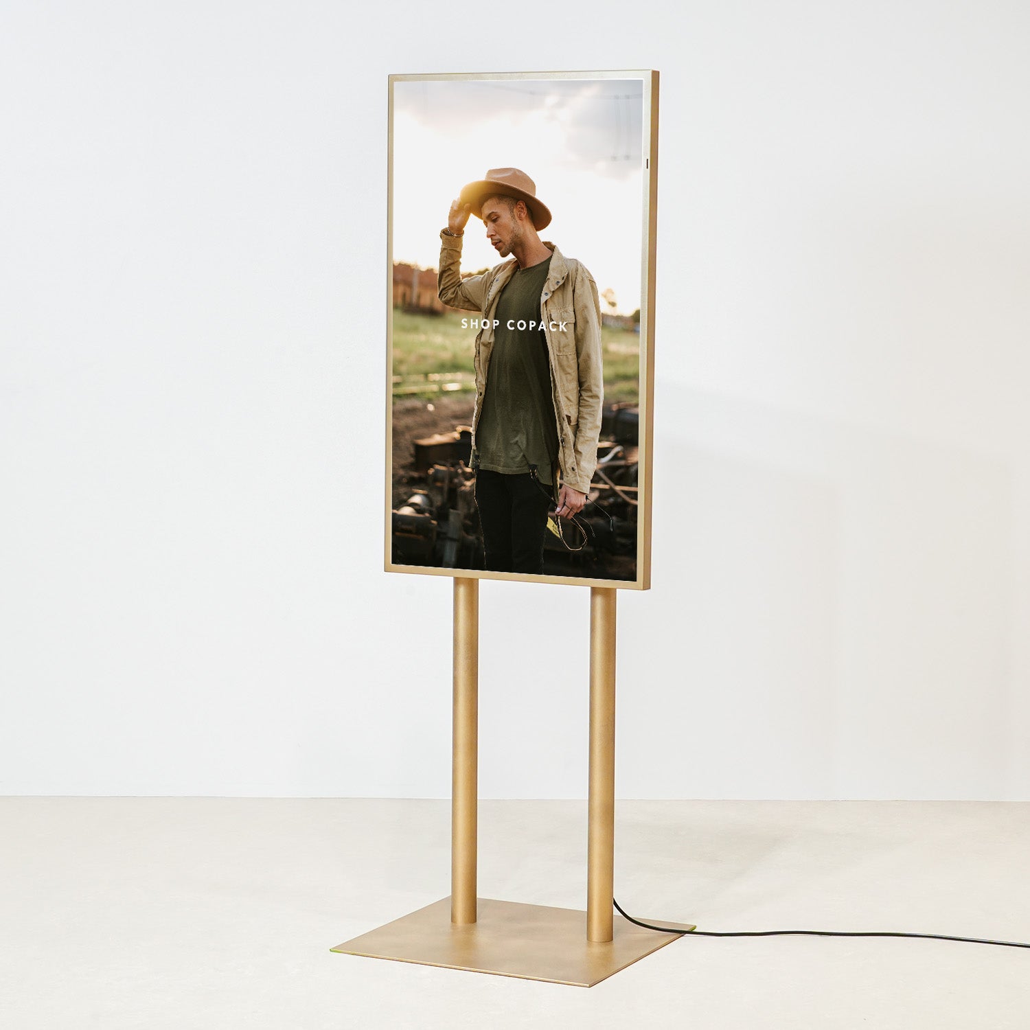 デジタルサイネージ 43インチ 真鍮ゴールド調 DS43H2BR