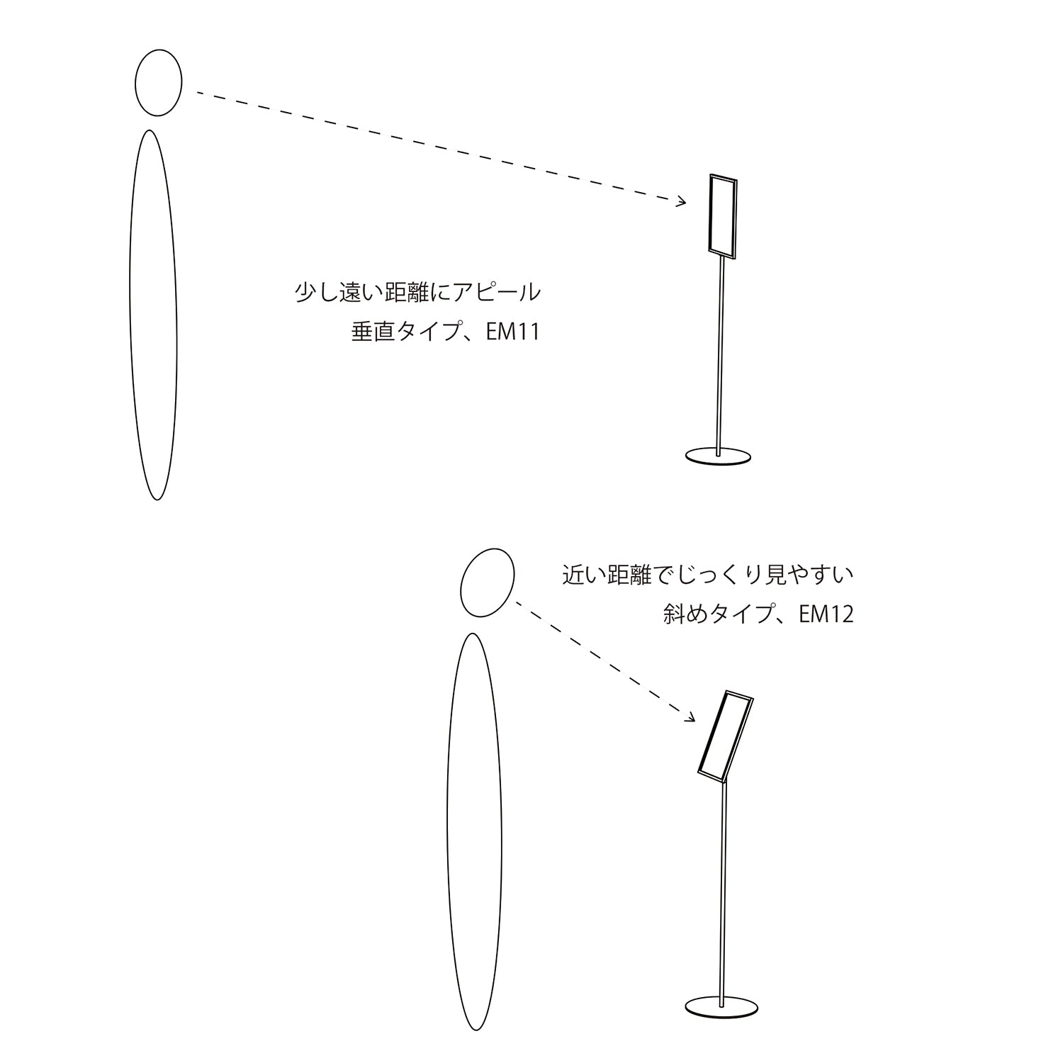サインスタンド A4サイズ EM12LG