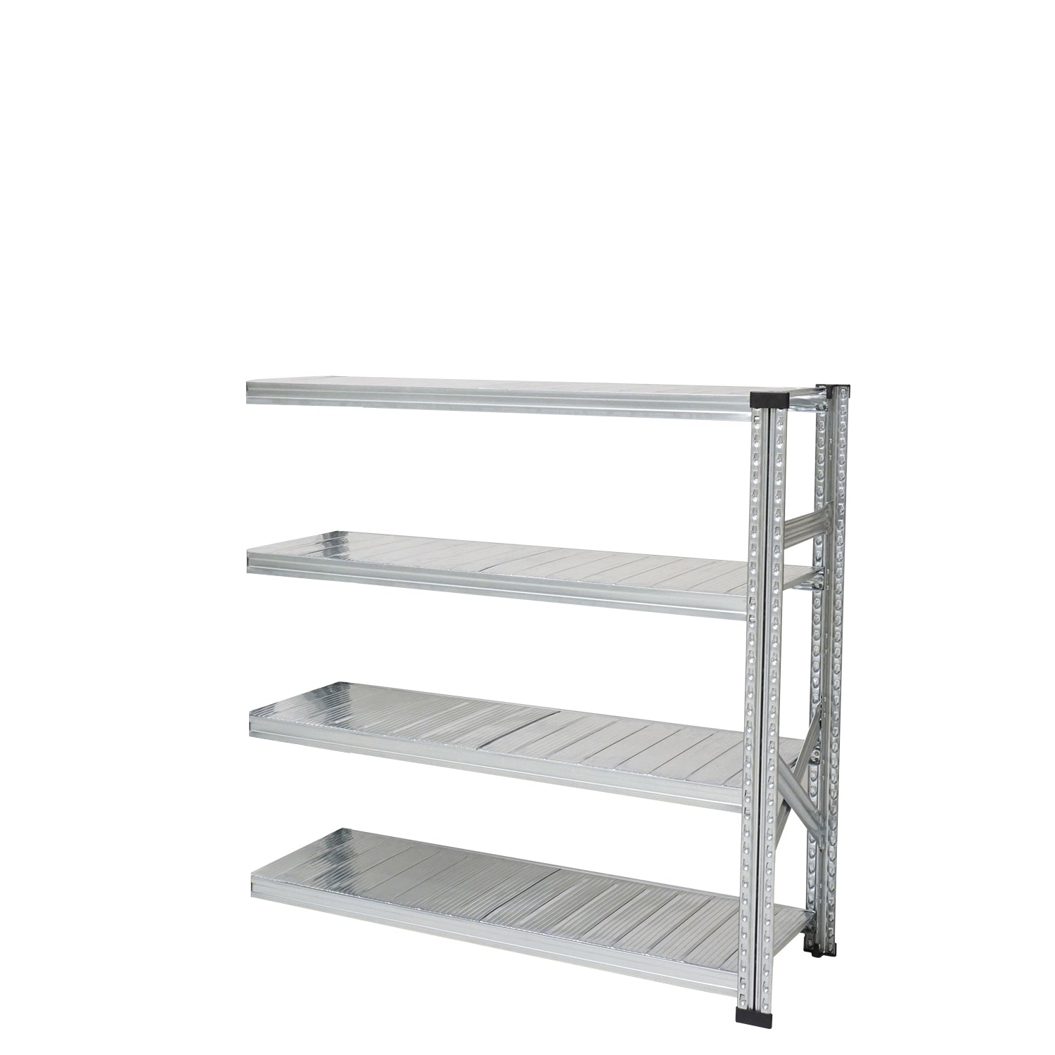スチールシェルフ 幅128cm 高さ118cm 4段【連結用】