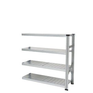 スチールシェルフ 幅128cm 高さ118cm 4段【連結用】