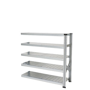 スチールシェルフ 幅128cm 高さ118cm 5段【連結用】