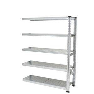 スチールシェルフ 幅128cm 高さ158cm 5段【連結用】