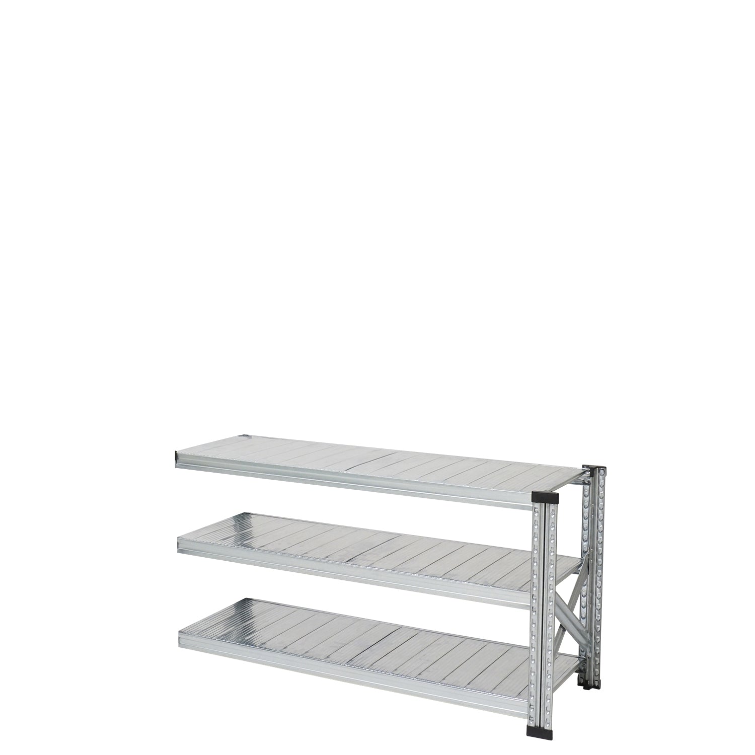 スチールシェルフ 幅128cm 高さ65cm 3段【連結用】