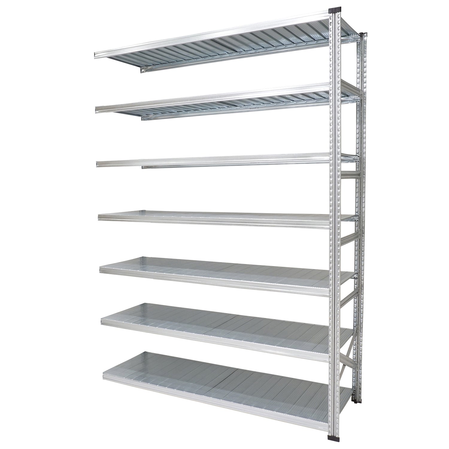 スチールシェルフ 幅188cm 高さ250cm 7段【連結用】