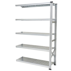 スチールシェルフ 幅128cm 高さ184cm 5段 【連結用】