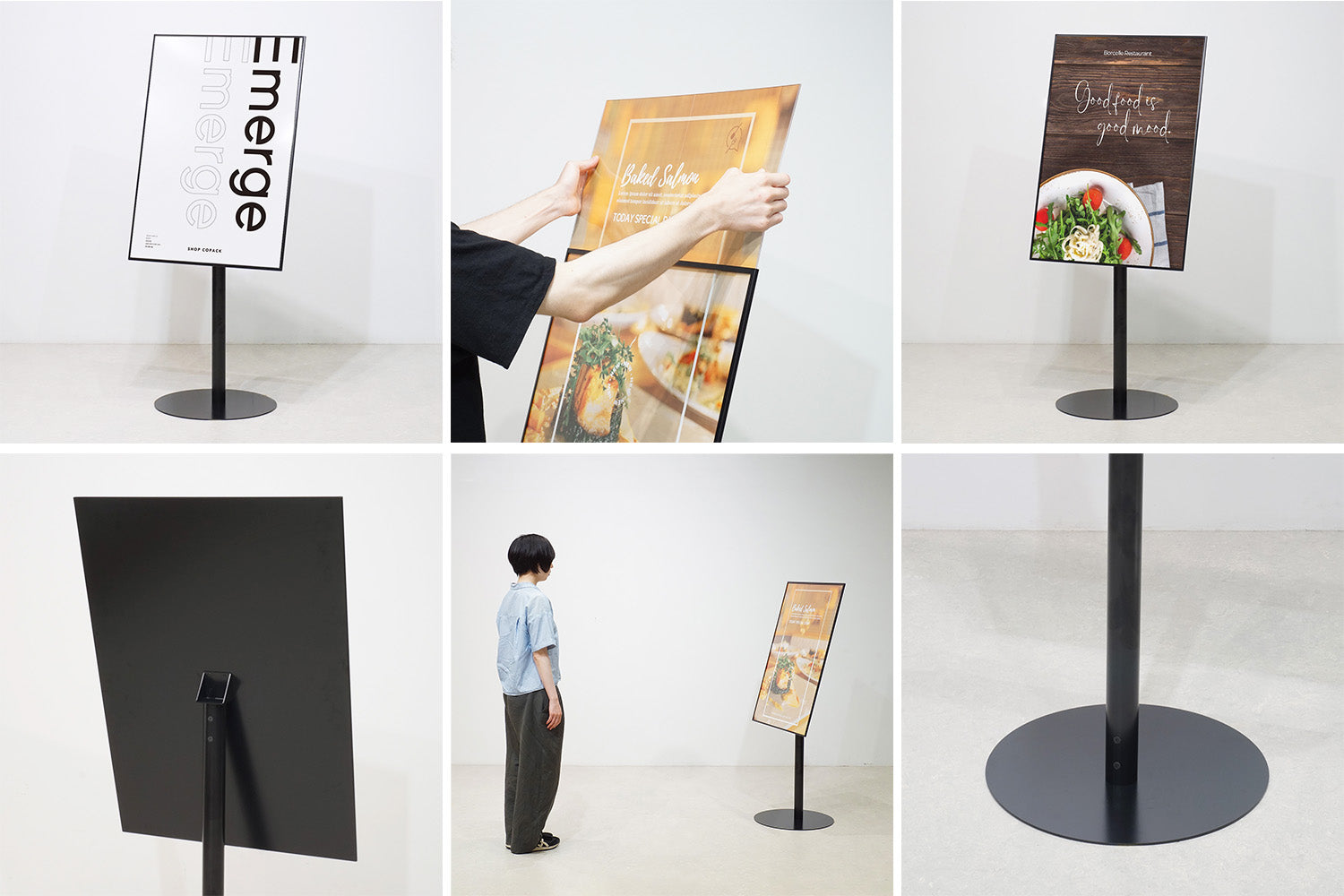 新しいポスタースタンドで、ワンランク上の店舗ディスプレイを