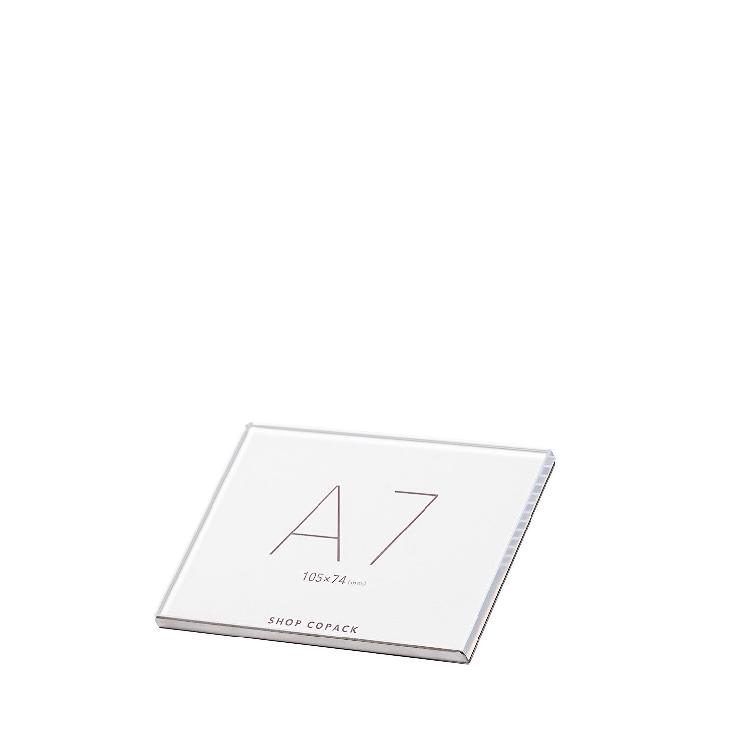 プライススタンド A7サイズ ACLA7Y アクリル5mm厚