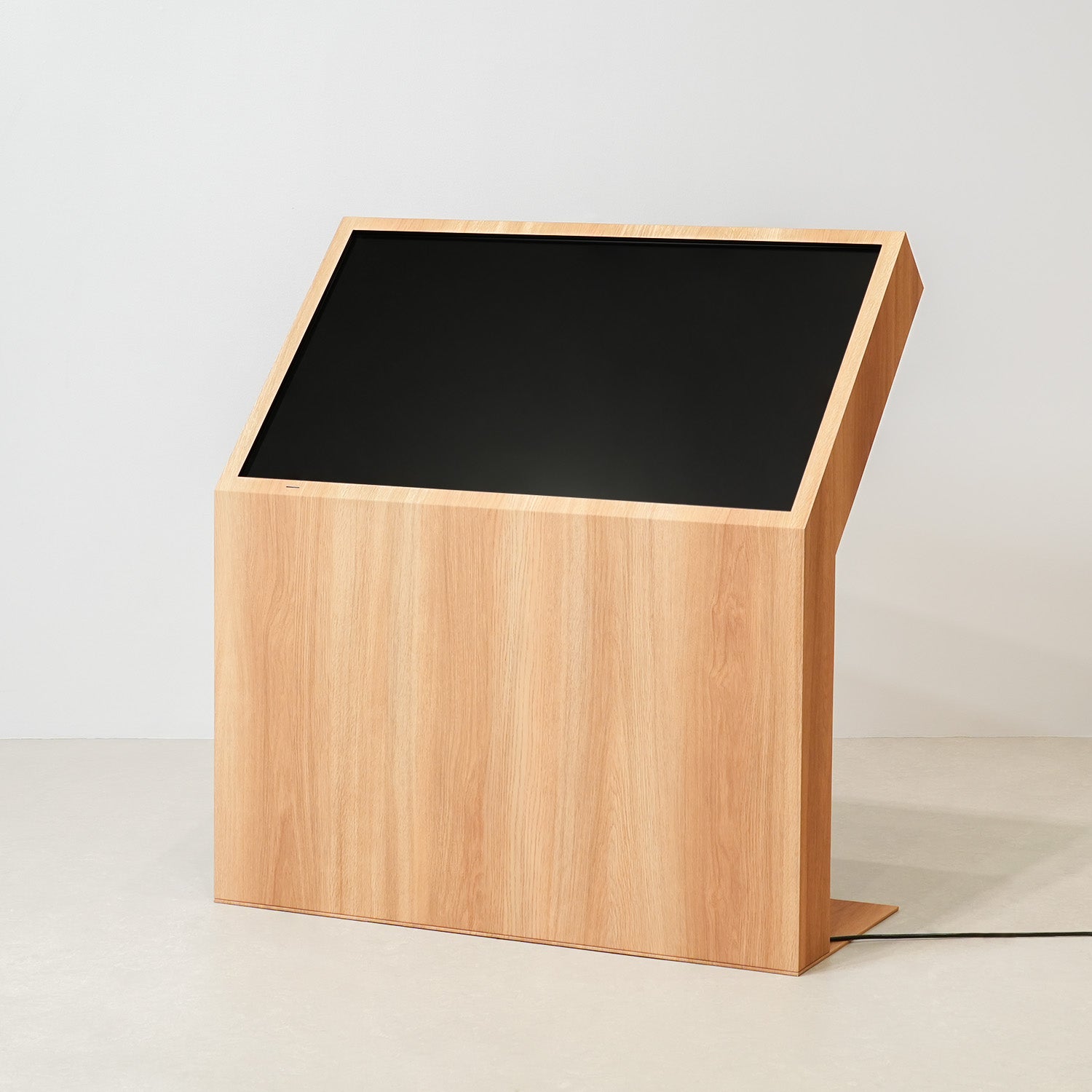 筐体型タッチディスプレイ 43インチ オーク木目調 DST43K2OK