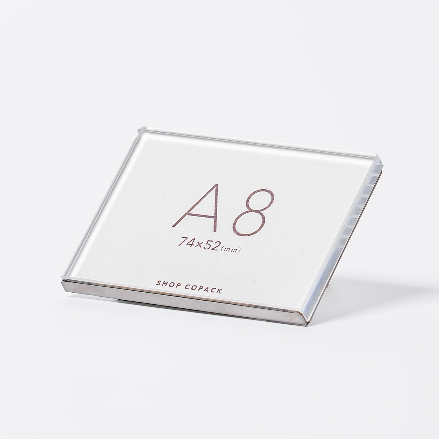 プライススタンド A8サイズ ACLA8Y アクリル5mm厚