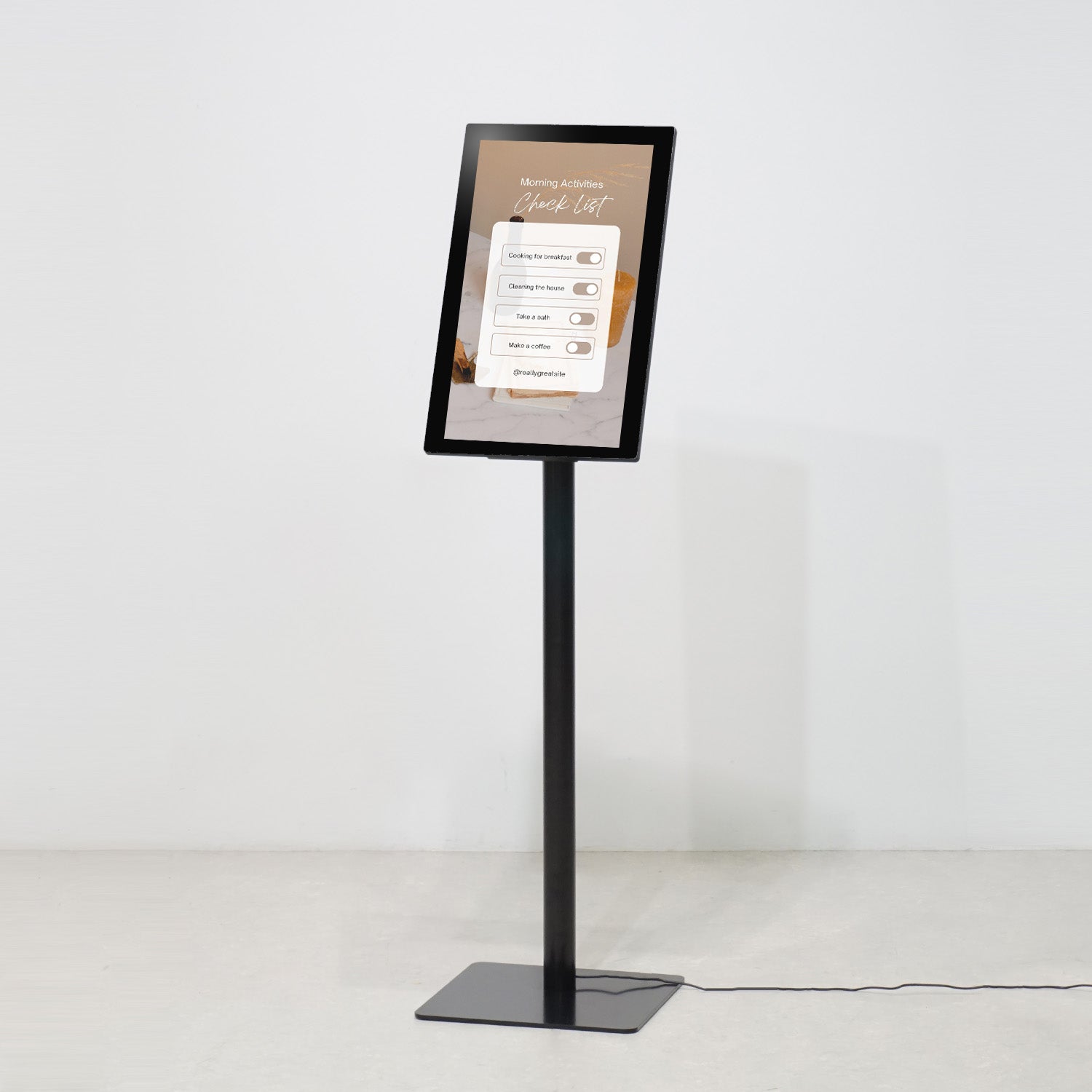 タッチ式 デジタルサイネージ 21.5インチ｜おしゃれな什器の企画・製造