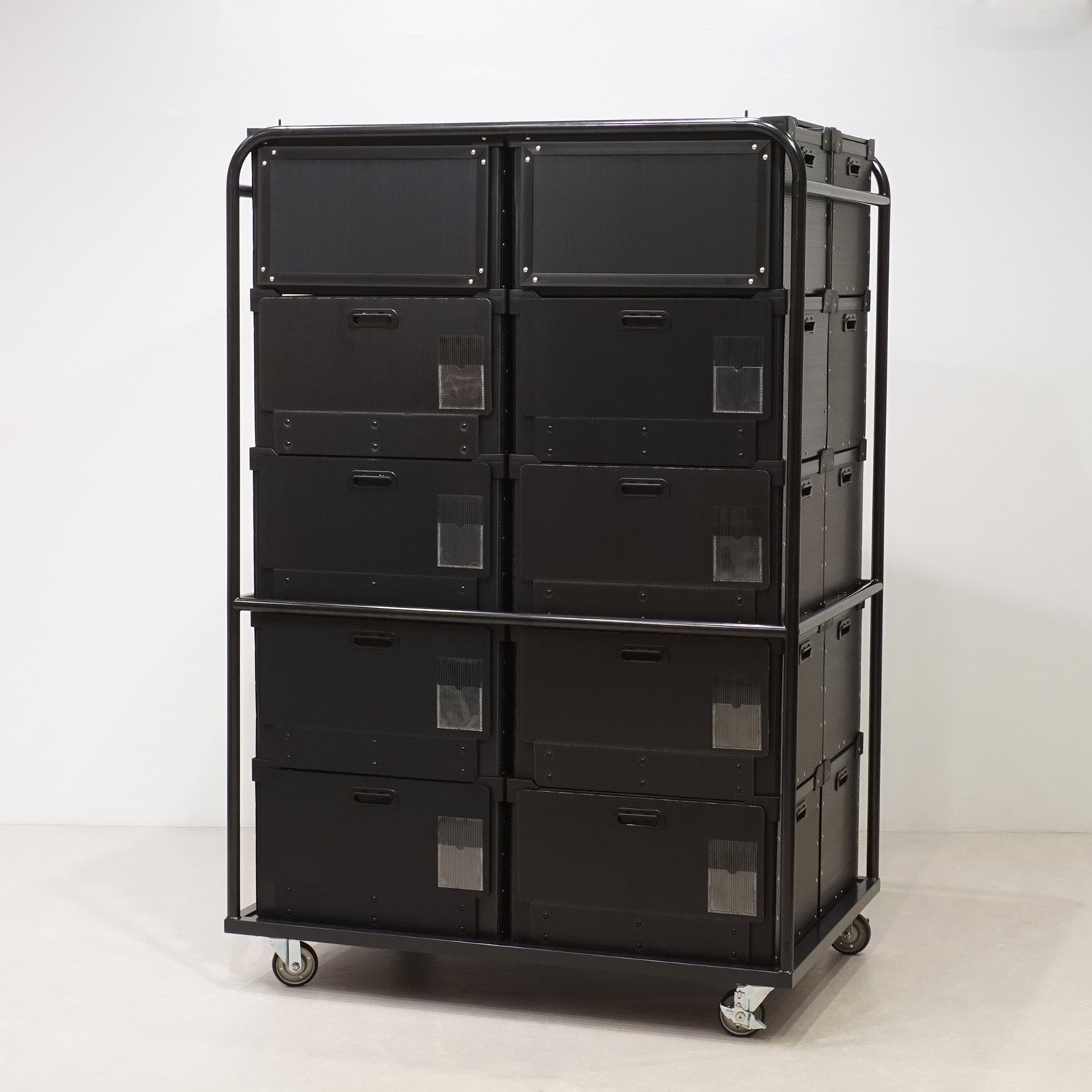 【新作】ランタンタイルのキッチンワゴン【handmade】ブラック×グレー 新作】ランタンタイルのキッチンワゴン【handmade】タイル