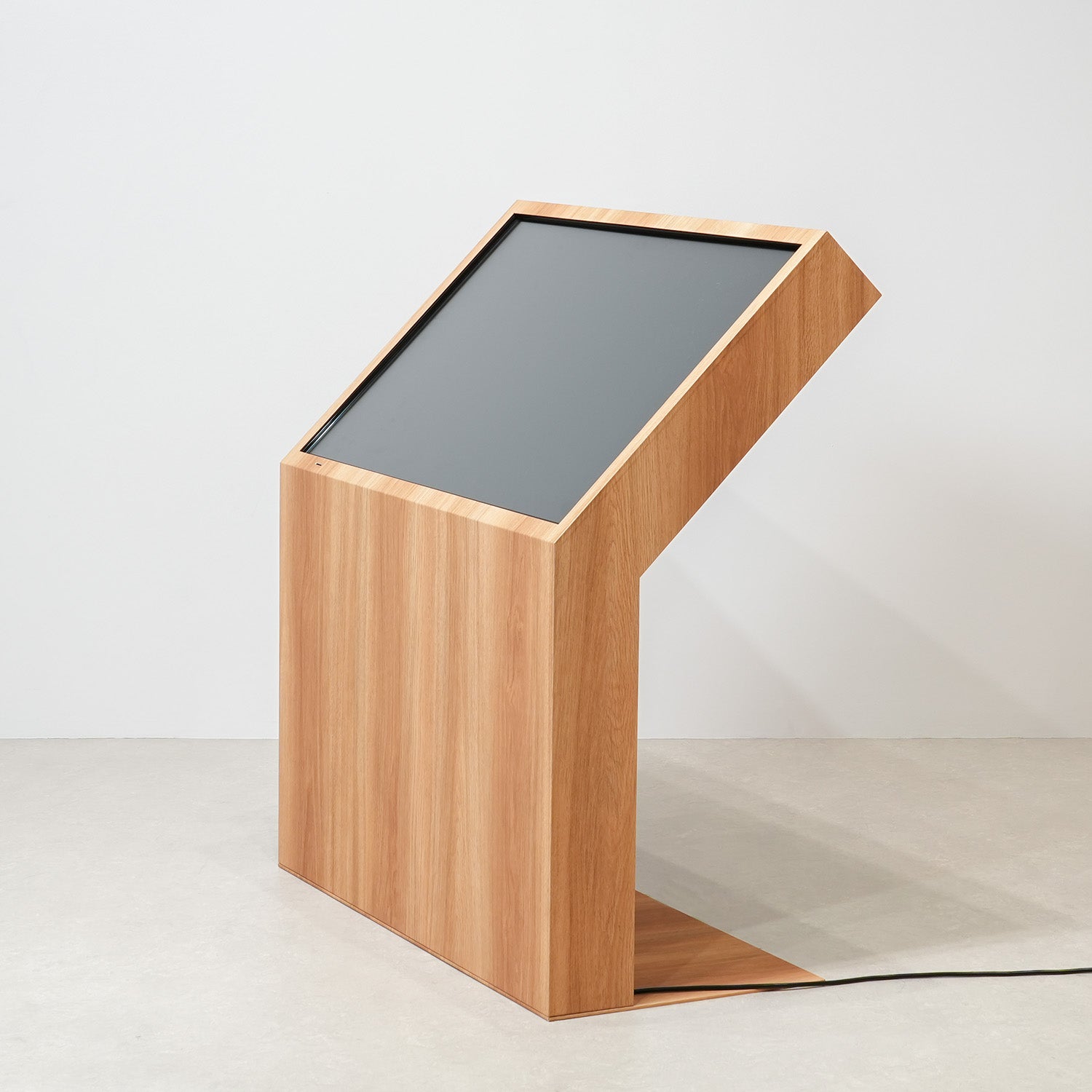 筐体型タッチディスプレイ 43インチ オーク木目調 DST43K2OK