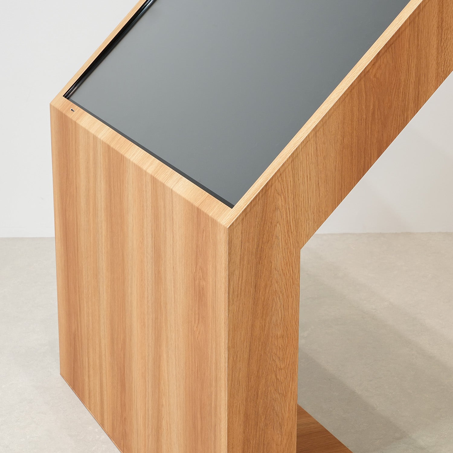 筐体型タッチディスプレイ 43インチ オーク木目調 DST43K2OK