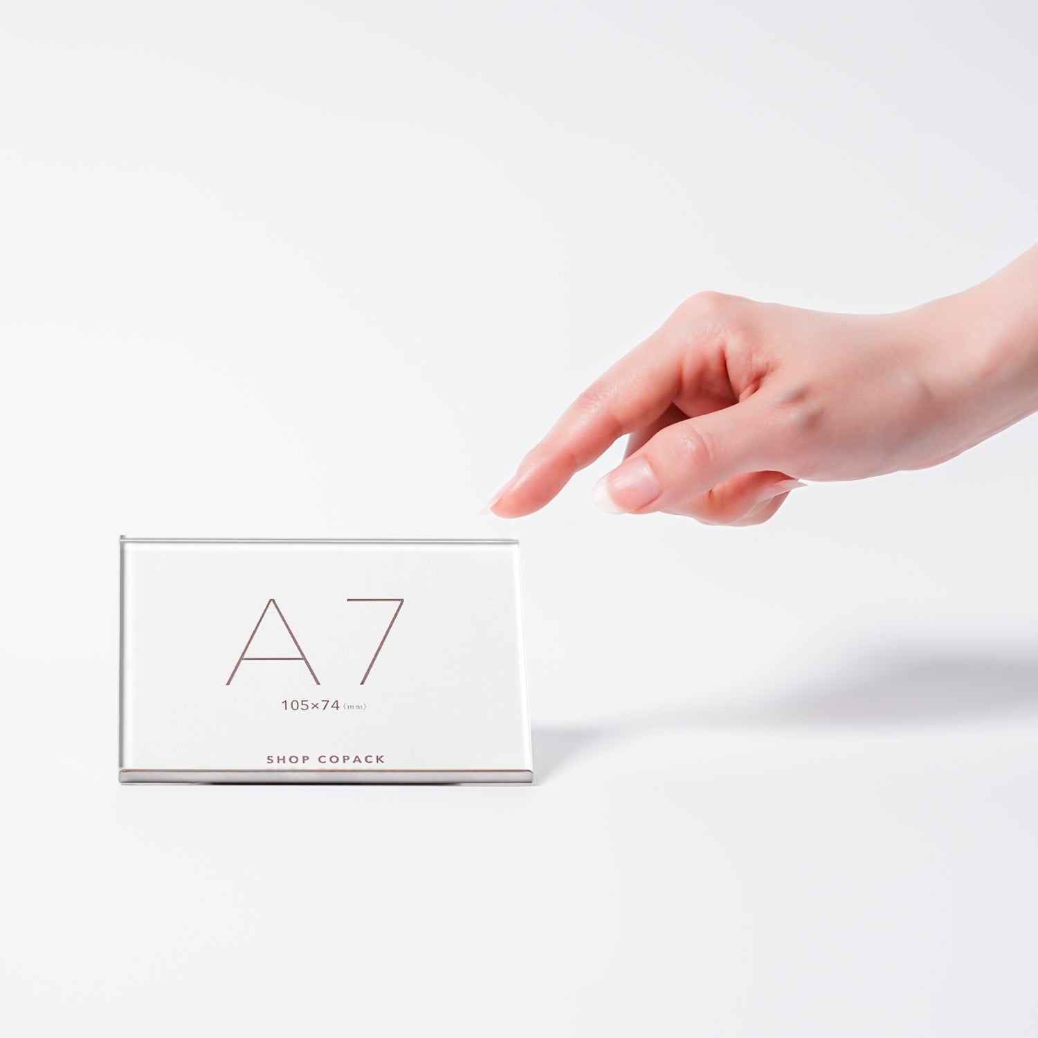 プライススタンド A7サイズ ACLA7Y アクリル5mm厚