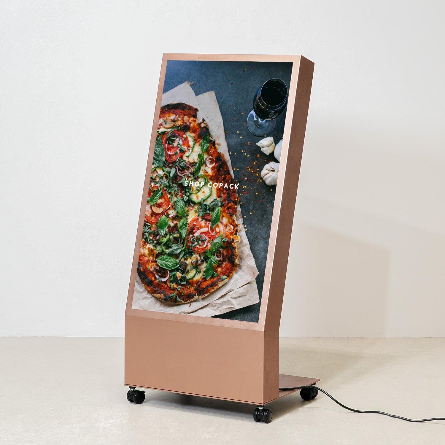 デジタルサイネージ 43インチ 銅箔コッパー調DSP43LTCSCF