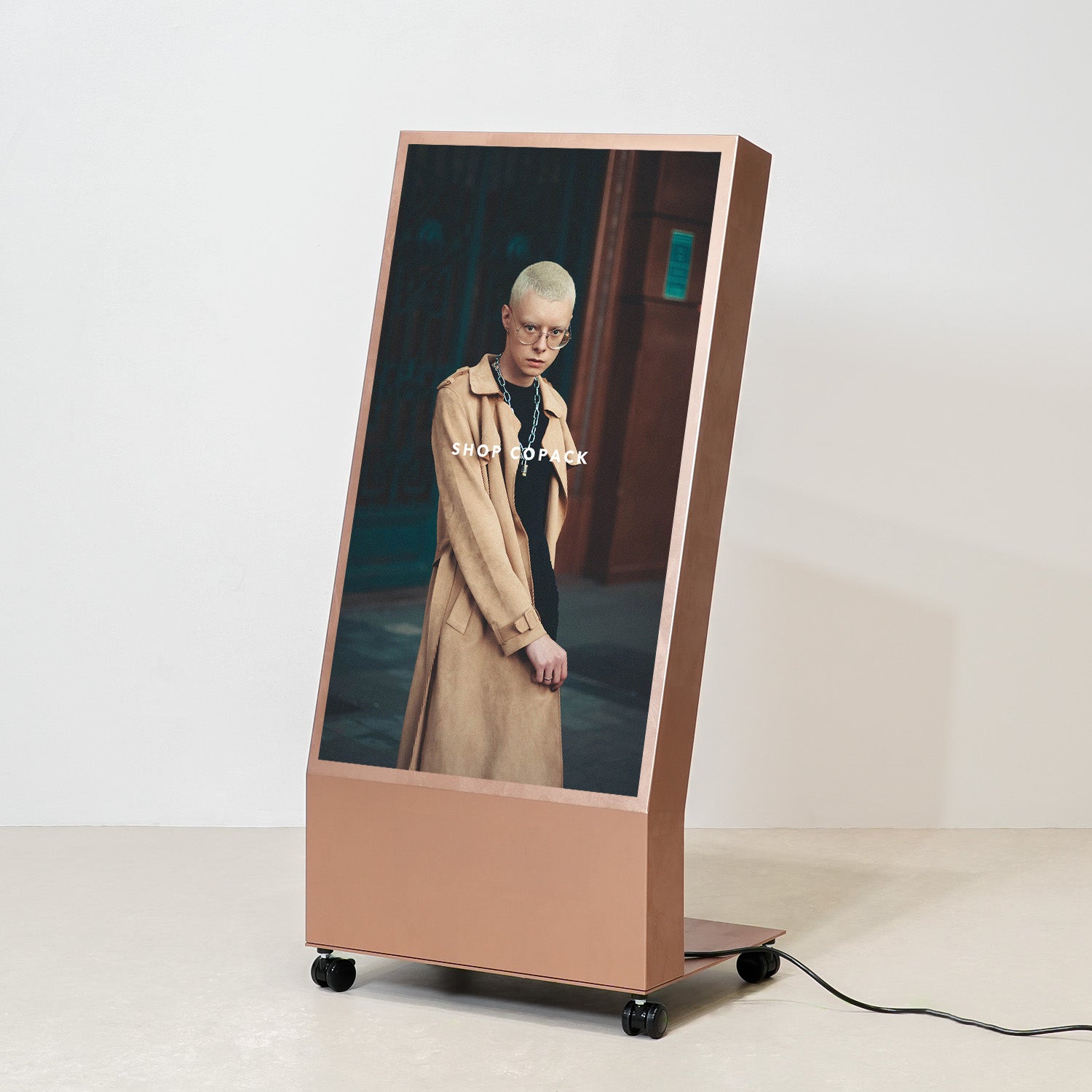 デジタルサイネージ 43インチ 銅箔コッパー調DSP43LTCSCF