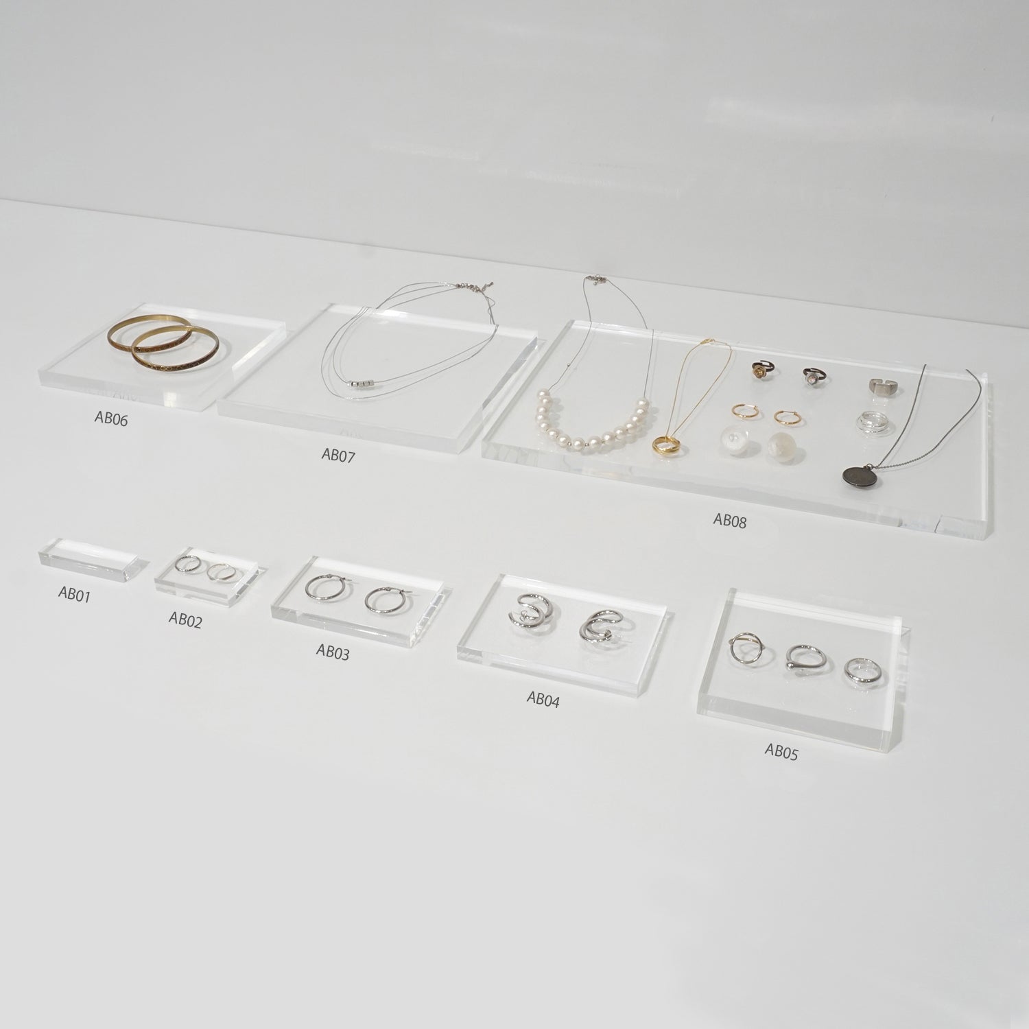 ふふ904545サイドアクリル アクリルブロック 名刺サイズ｜おしゃれな什器の企画・製造