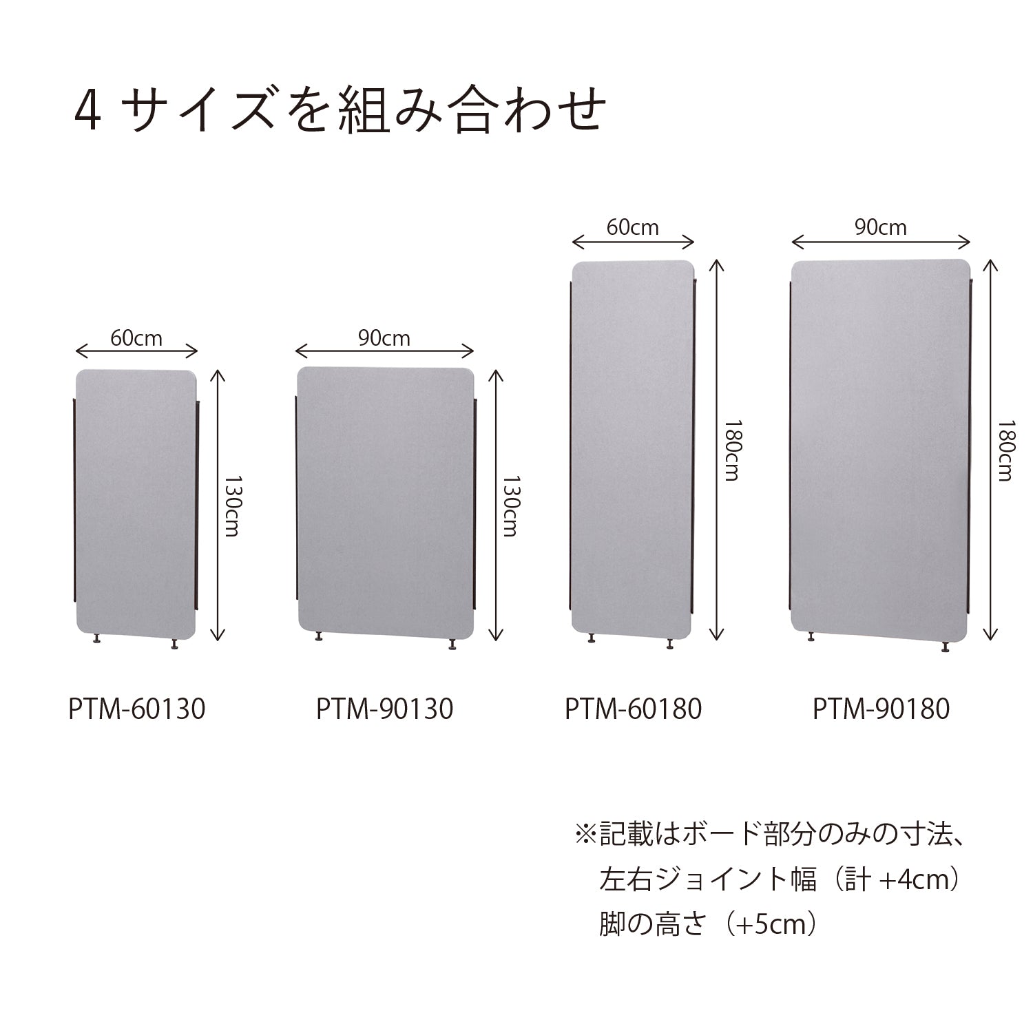PTM 吸音パーテーション 90cm x 150cm