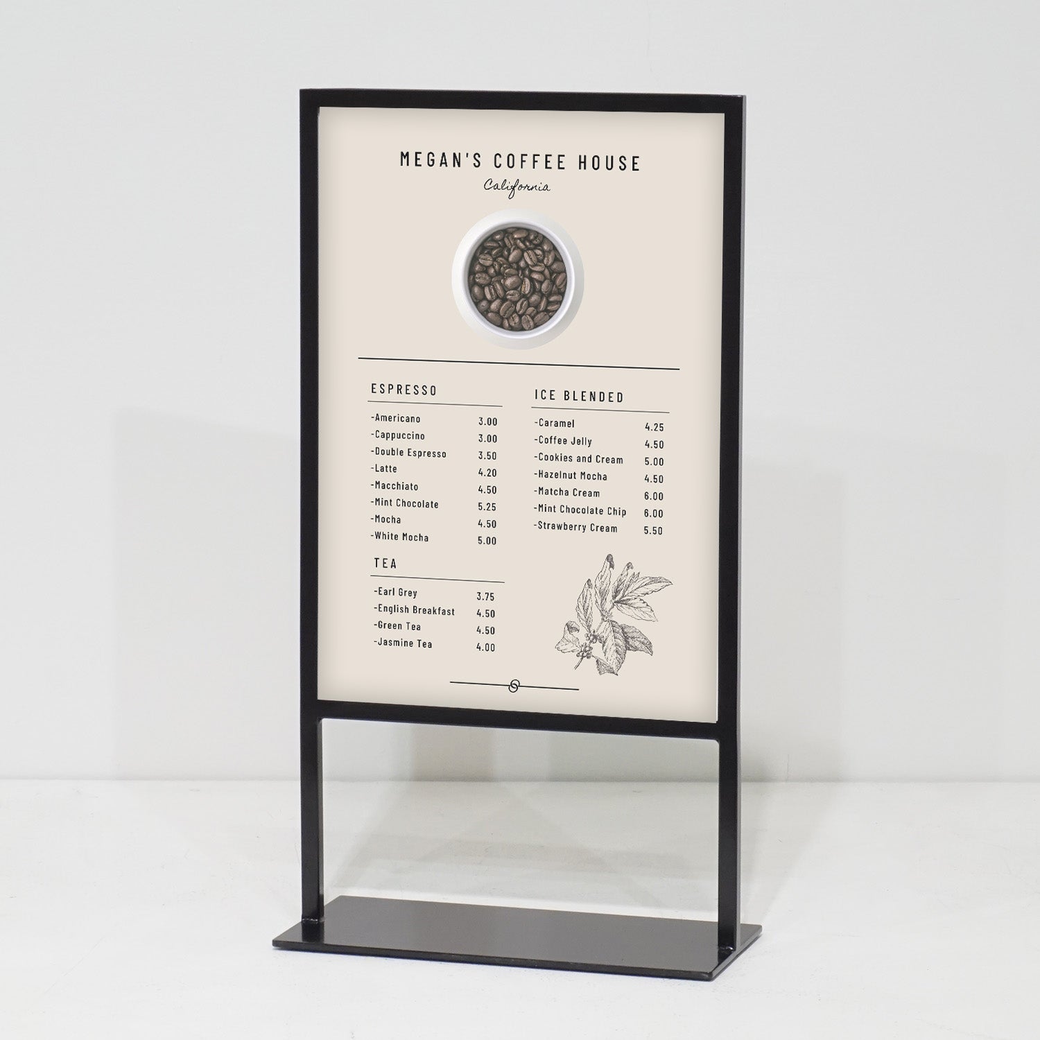 ポップスタンド A4サイズ｜おしゃれな什器の企画・製造・販売 SHOP COPACK