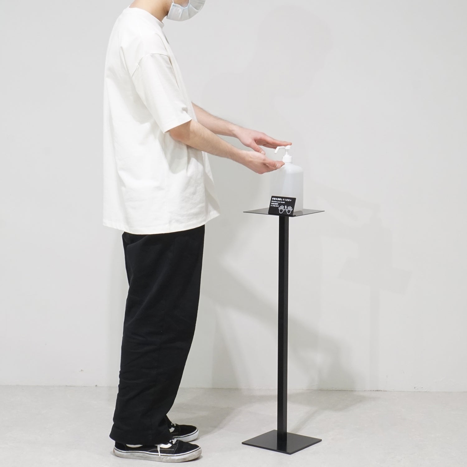 ディスプレイ台 / 消毒液スタンド   MST01BK