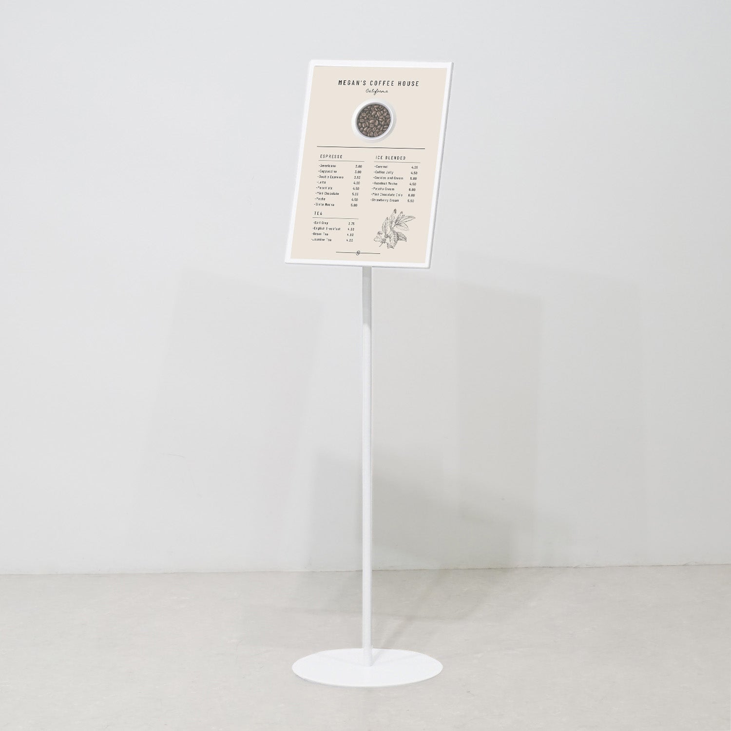 3名さま　A3サイズ サインスタンド A3サイズ｜おしゃれな什器の企画・製造・販売