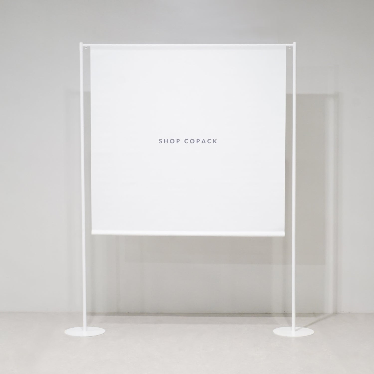 バナースタンド 1面フレーム RAY01WH｜おしゃれな店舗什器 SHOP COPACK