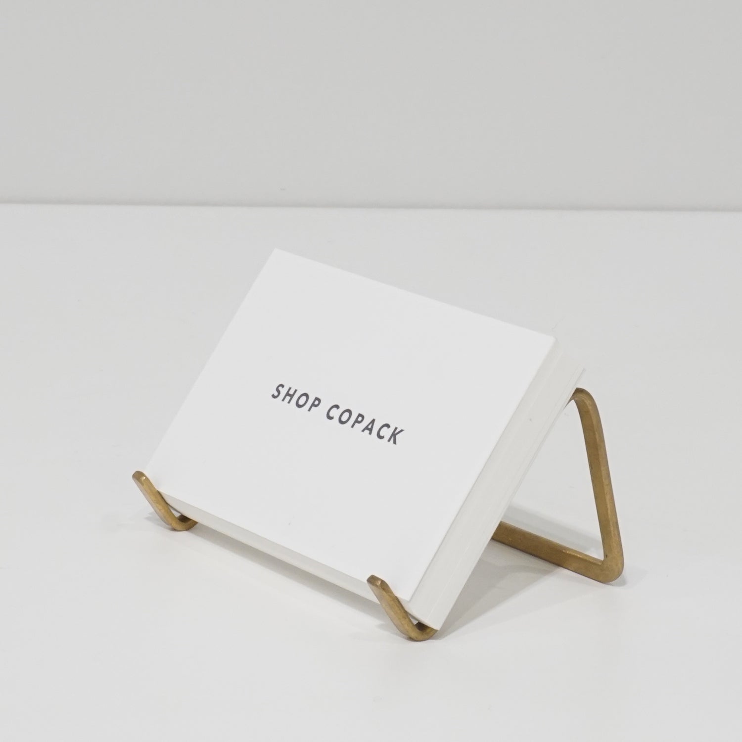 スタンド 真鍮のカードスタンド|おしゃれな什器の企画・製造・販売 SHOP COPACK