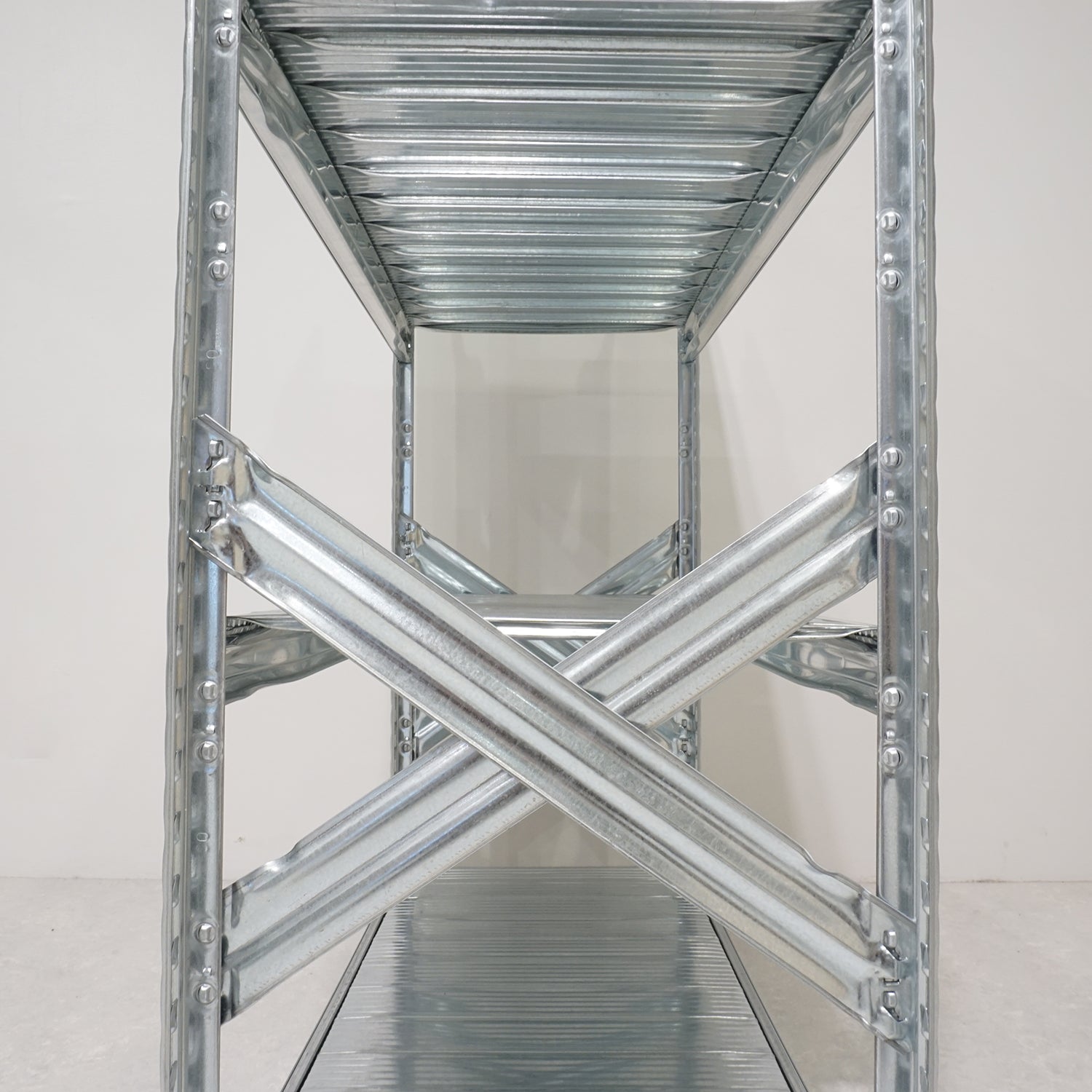 スチールシェルフ 幅128cm 高さ118cm 4段【連結用】